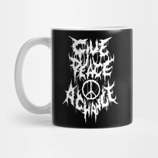 Give Peace A Chance Metal logo Mug